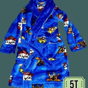 Kids Blue paw patrol robe 5T